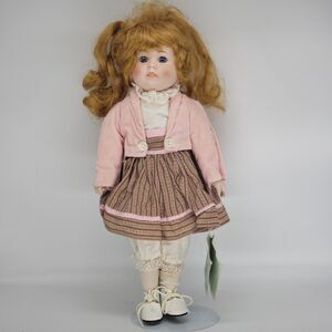 Dynasty Doll Collectible Porcelain "Kim" - 15 Inches Tall - Includes Stand